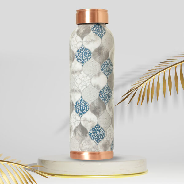 New Look Enameled Printed 1-L Copper Bottle