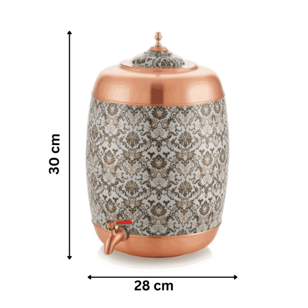 Gray Pure Copper Dispenser 11 Liter Printed