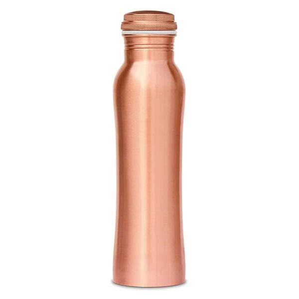 Decorative India Pure Copper Bottle 950 ML | Leak Proof & Curve Design