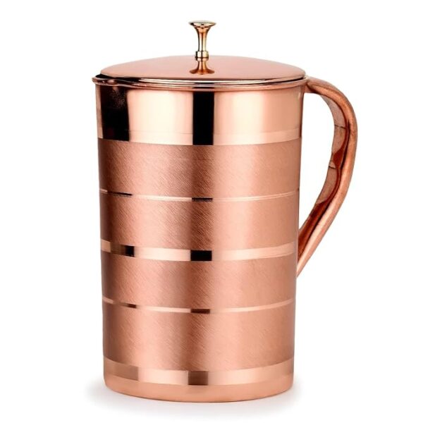 Decorative India Pure Copper Water Jug copper Pitcher For Drinking Water Storage