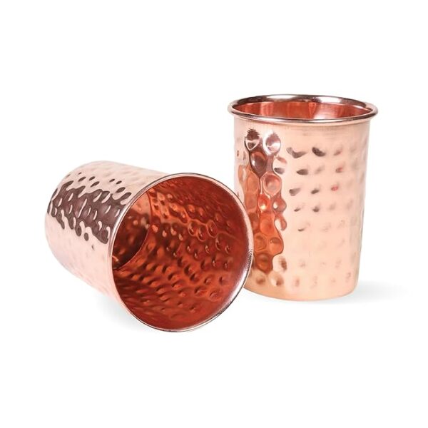 Decorative India Pure Copper Plain Glass With Luxury Design 250 ML - Image 2