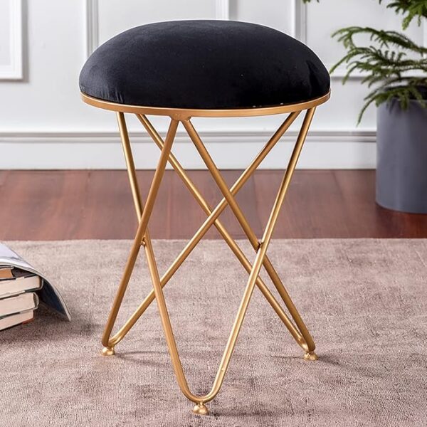 Ottoman Stool for Living Room Stool for Sitting |Metallic Ottoman Stool for Bedroom