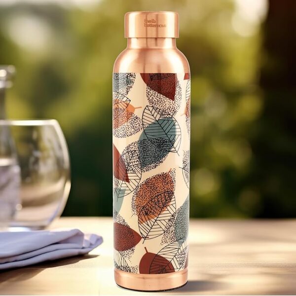 New Look Enameled Printed 1-L Copper Bottle