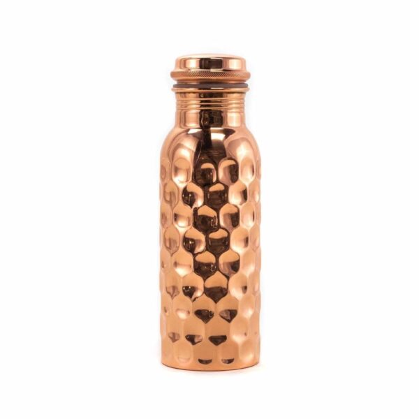 Pure Copper Dimond Matt Finished Water Bottle 1 L