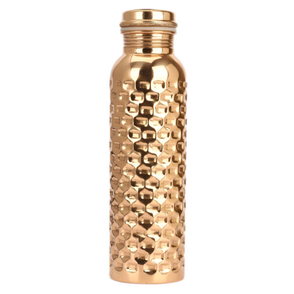 New Brick Hammer Design With polish Finished 1-L Copper Water Bottle