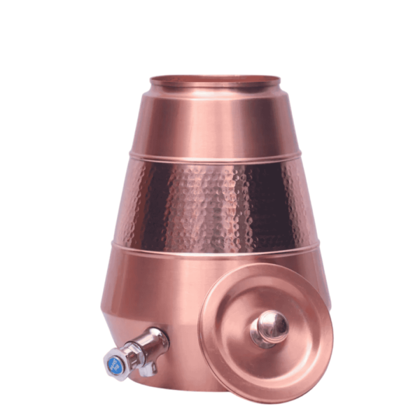 Copper Water Dispenser Half Hammered Design