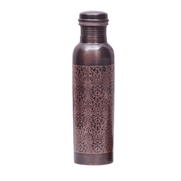 Antique Black Etching Copper Water Bottle