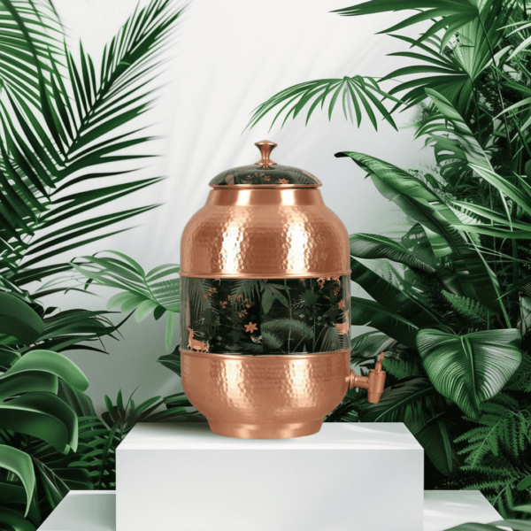 Enameled Printed Copper Copper Water Dispenser 8-L - Image 4