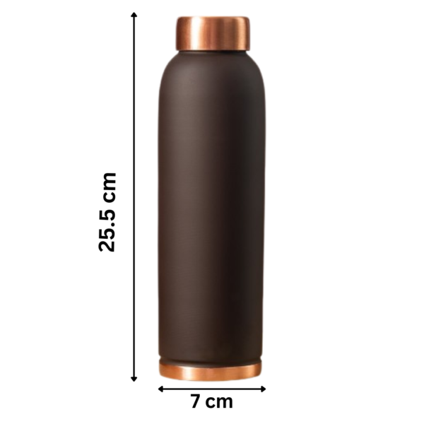 Brown Copper Water Bottle Matt Finished