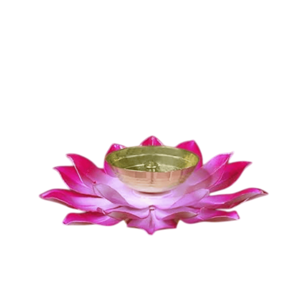 Lotus pink Design Diya For Decoration