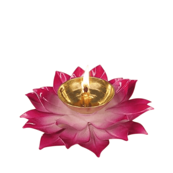 Lotus pink Design Diya For Decoration