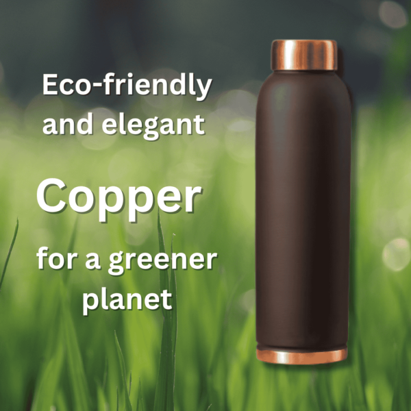 Best Brown Copper Water Bottle with Matt Finished 1 Liter