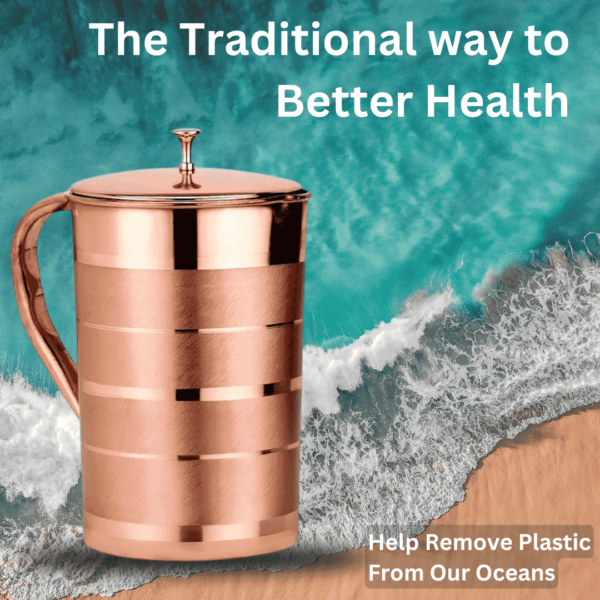Copper Water Jug for Drinking Water 2 Litre | Best Copper Pitcher Water Storage