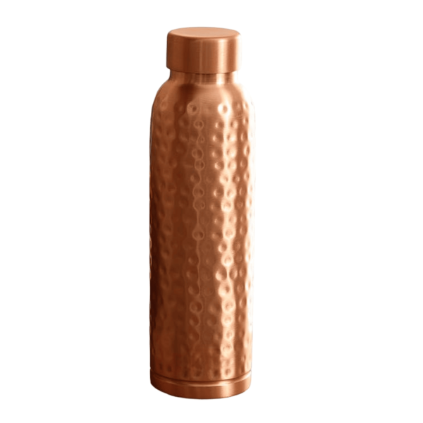 Hammered Copper Water Bottle for Office Table