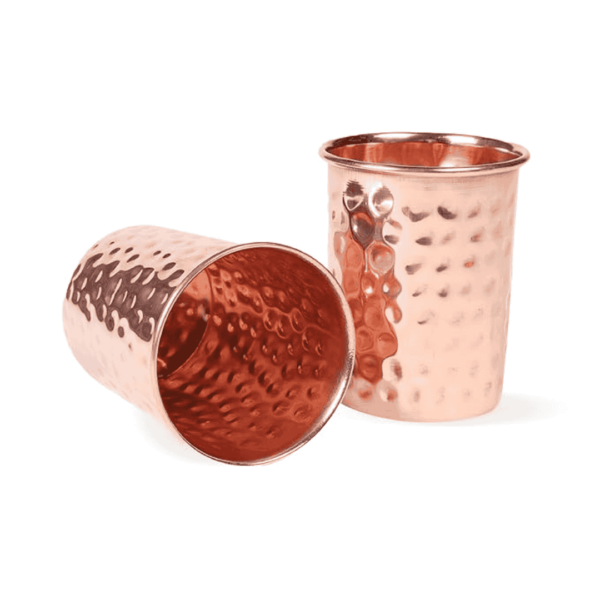 Decorative India Pure Copper Plain Glass With Luxury Design 250 ML