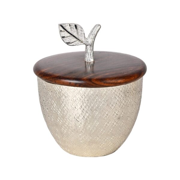 Premium Silver Coated Aluminum Dry Fruit Bowl Set with Tray